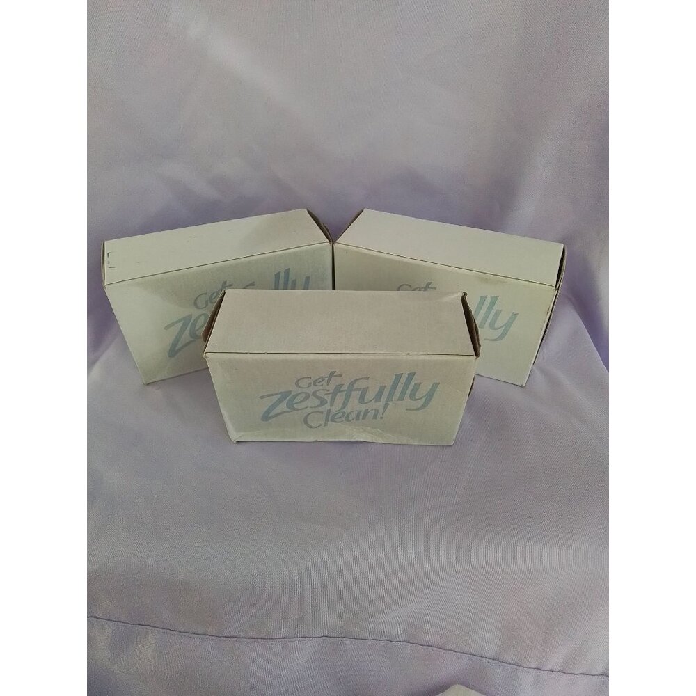 Vintage Zest Zestfully Clean Bar Soap Lot Of 3 Original Scent For All Skin Types